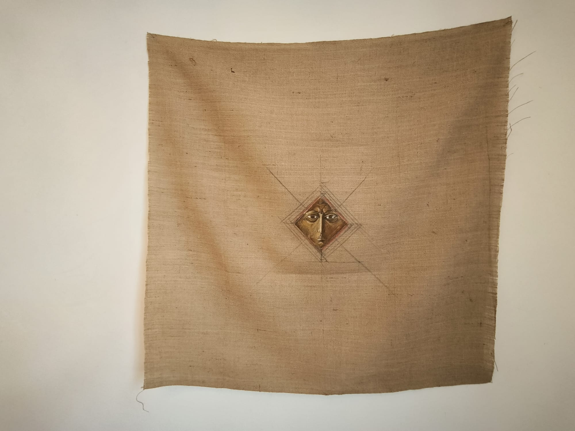 Mogoșanu — Relicvă fragment, bronz pe pânză naturală